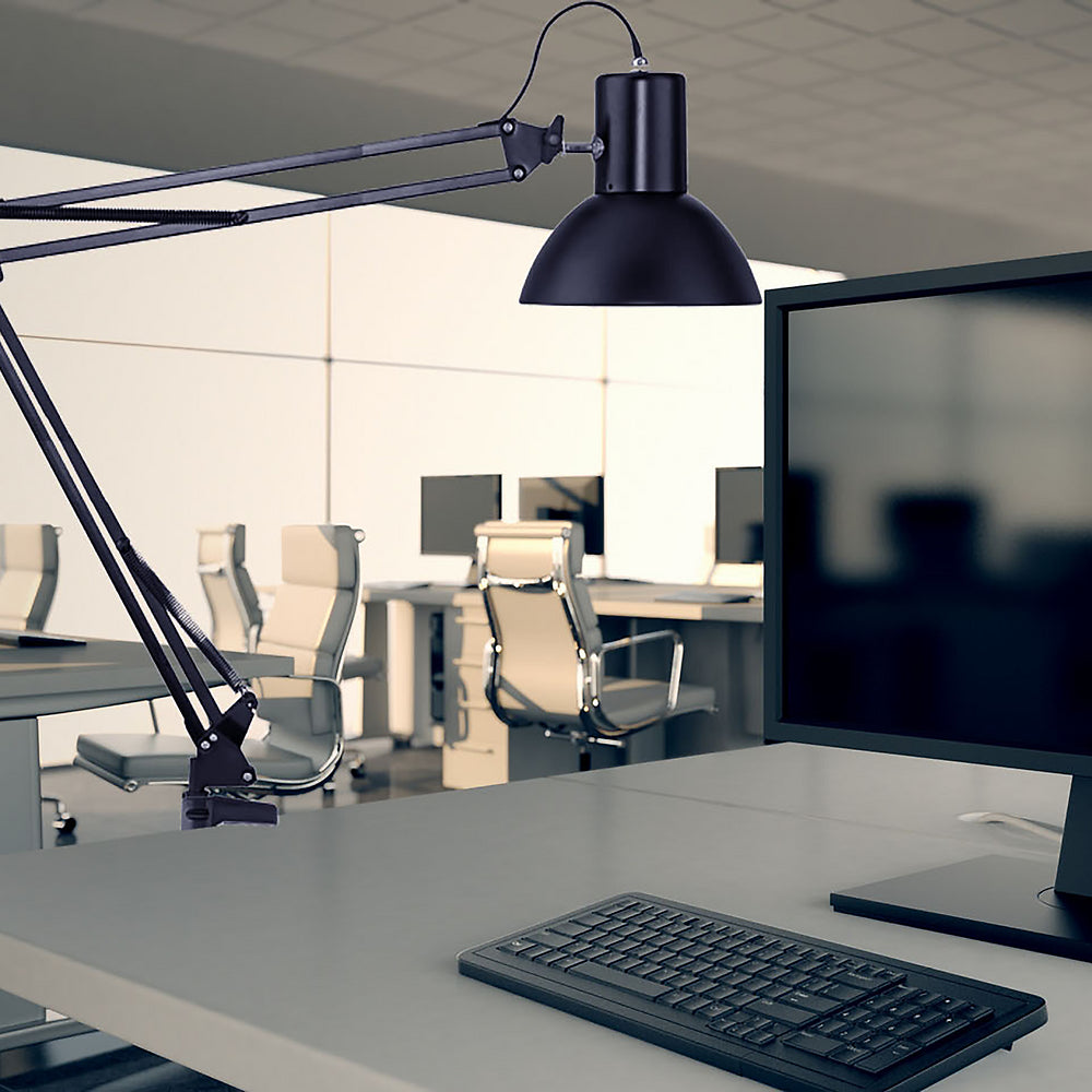 SUCCESS 105 lampe double-bras LED noire