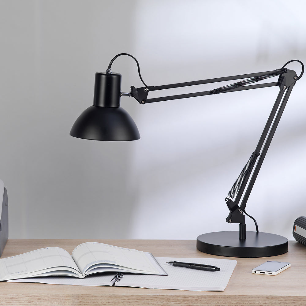 SUCCESS 66 lampe double-bras LED noire