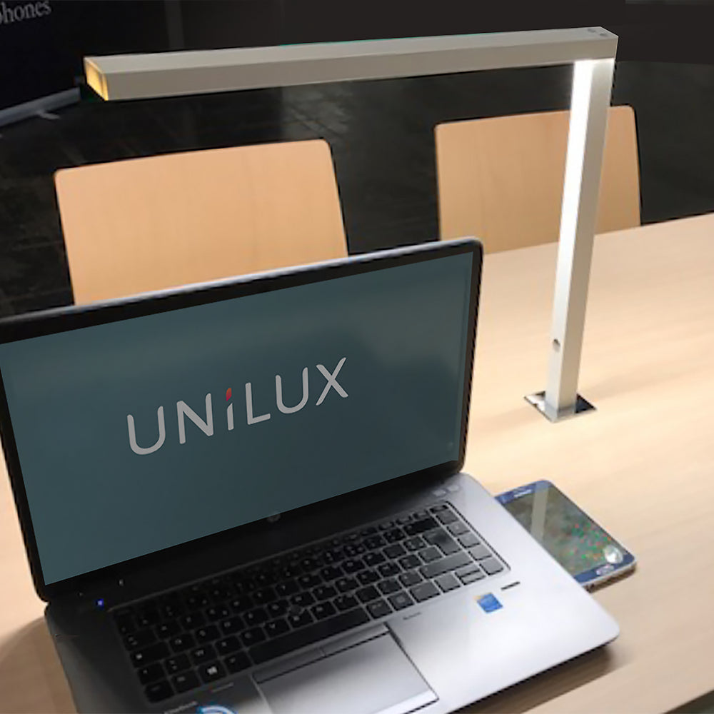 LIBRARY lampe de bibliothèque simple bras blanche