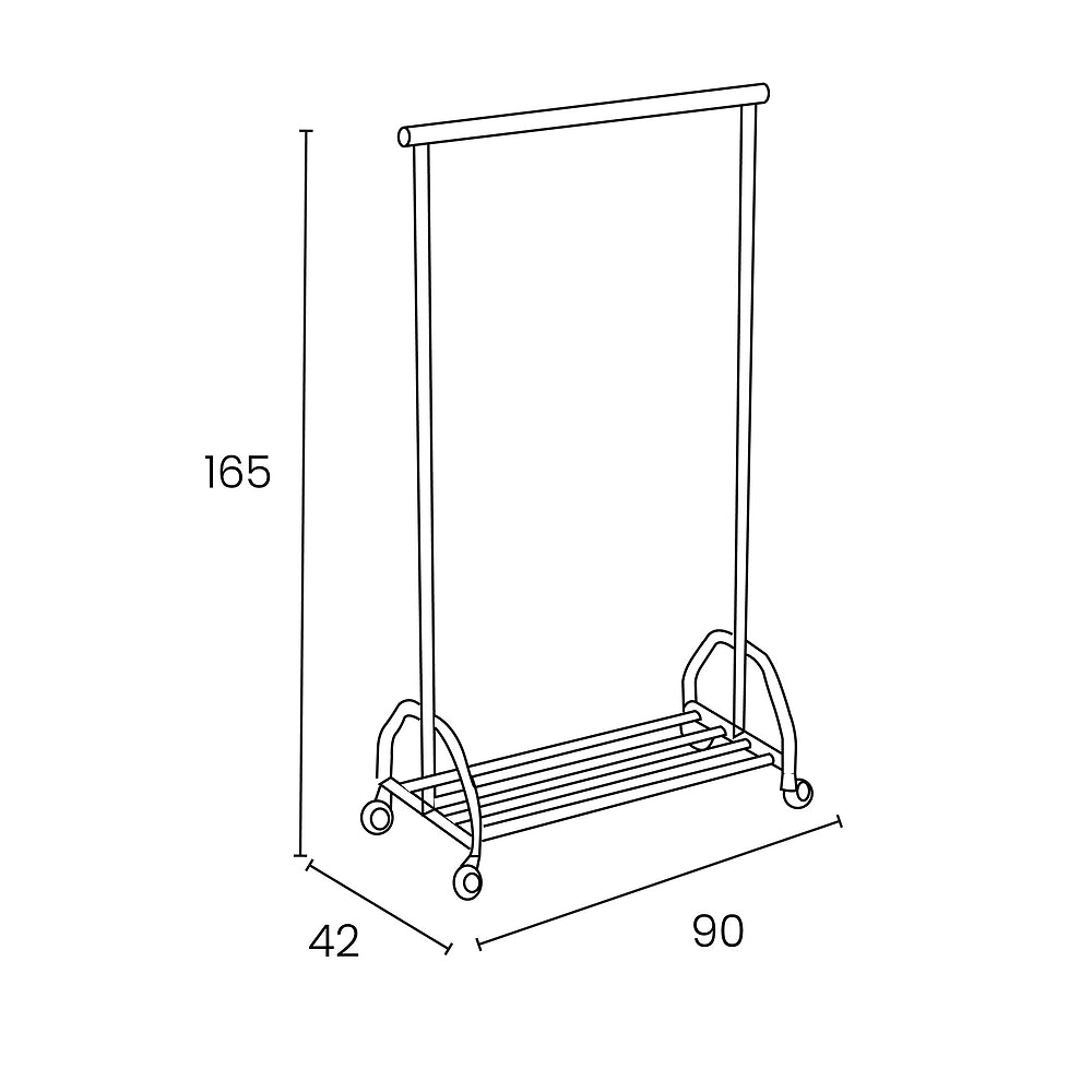 GROOM portant-vesitiare chrome