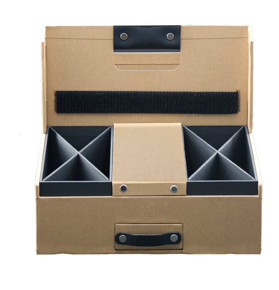 Organisateur de bureau mobile SAVANA 100% carton recyclé