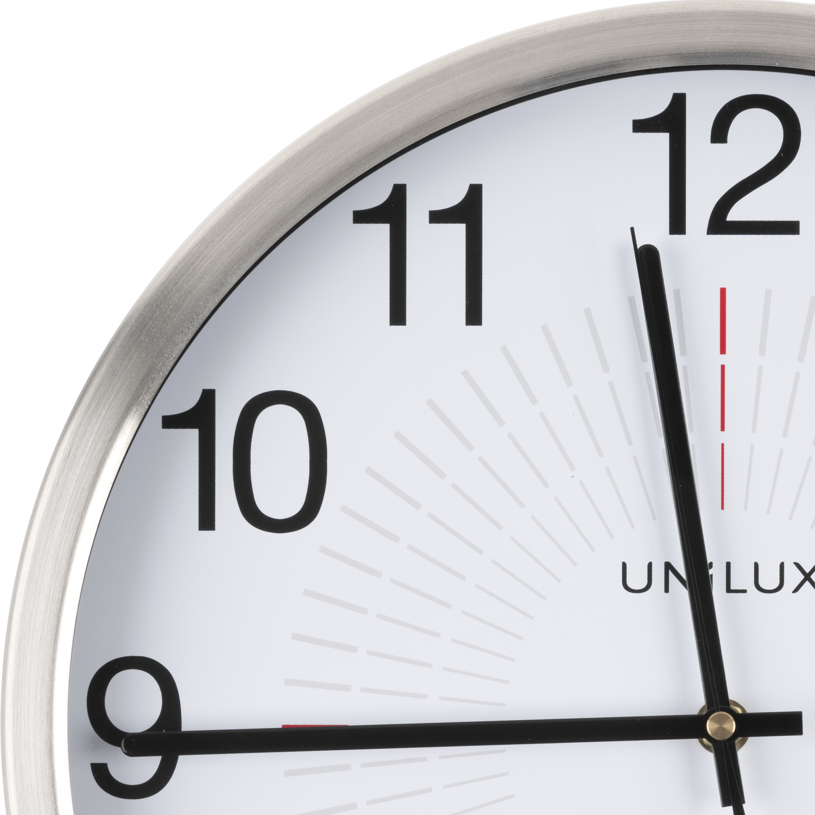 OUTDOOR horloge murale silencieuse gris métal