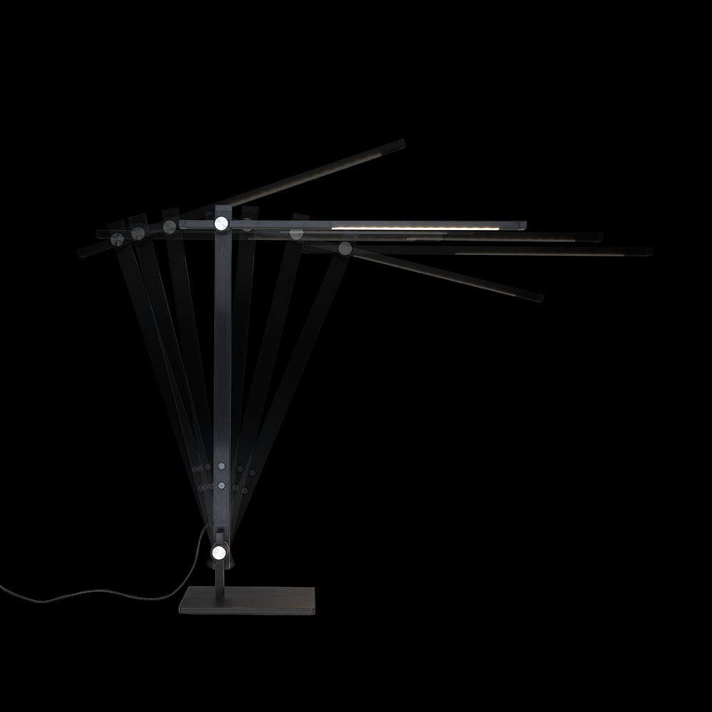 LUMILIGHT lampe LED design double bras noir