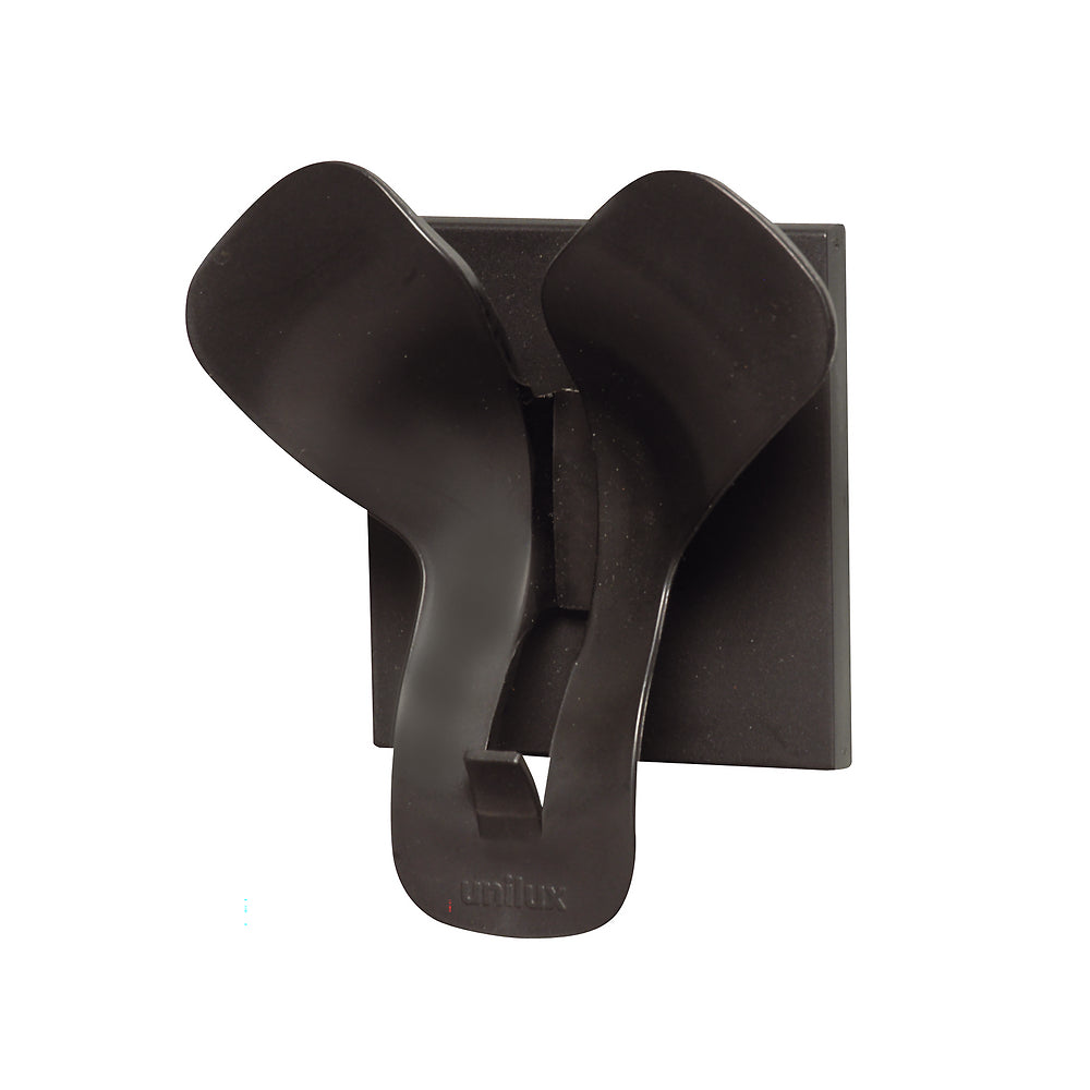 TRIO patère murale design noire