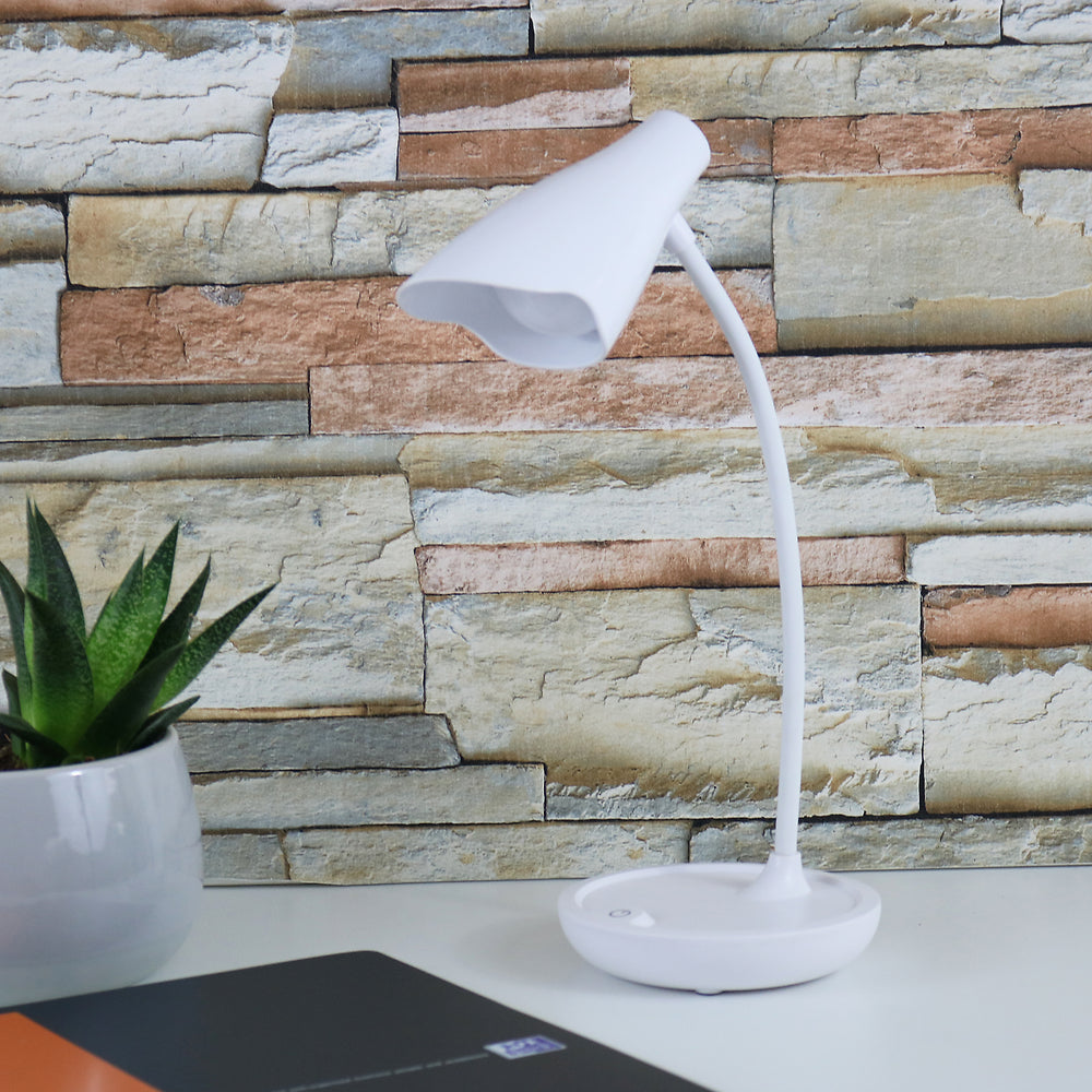 UKKY lampe de bureau LED Blanc prise EU