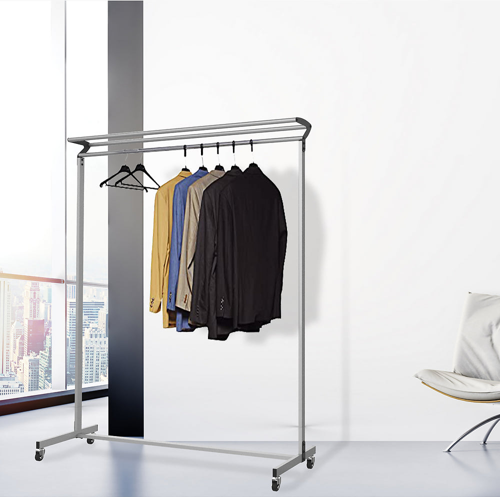 MEETING portant-vestiaire gris métal