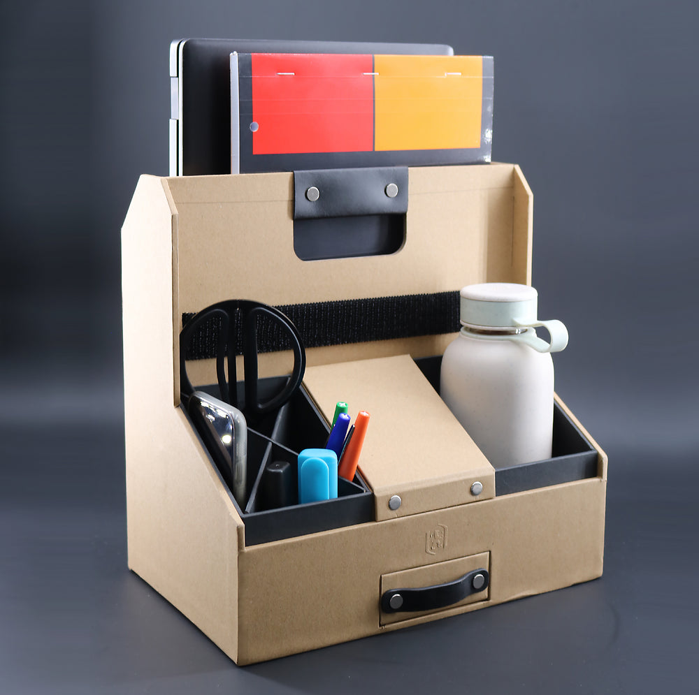 Organisateur de bureau mobile SAVANA 100% carton recyclé