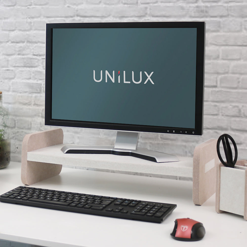 REVERSO suppport moniteur lin/beige