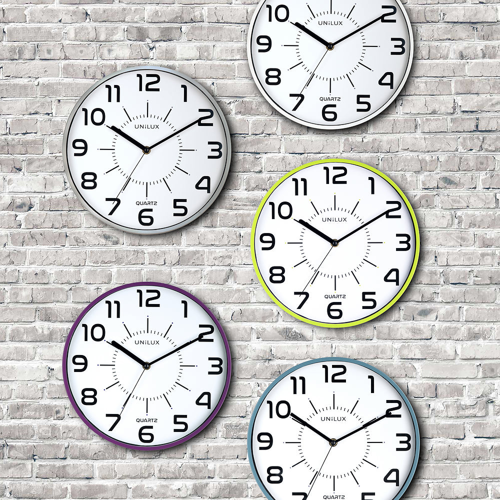 POP horloge murale silencieuse noir