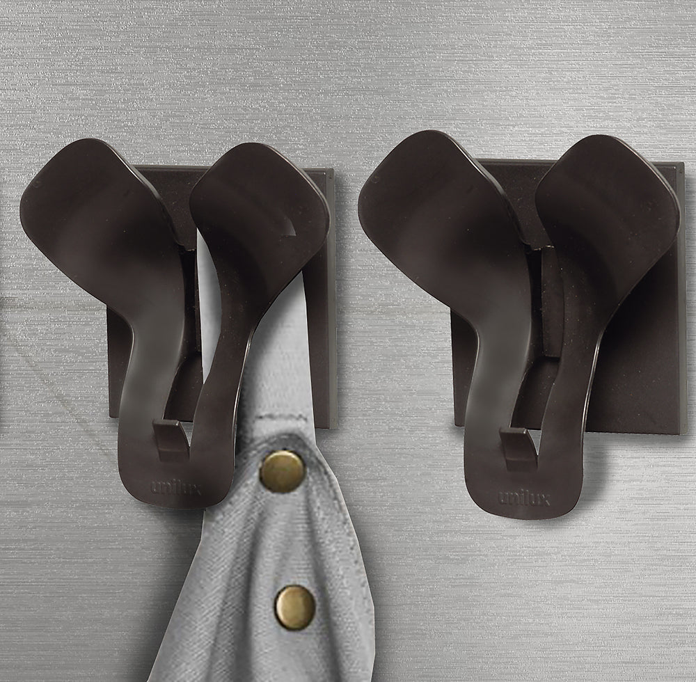 TRIO patère murale design noire