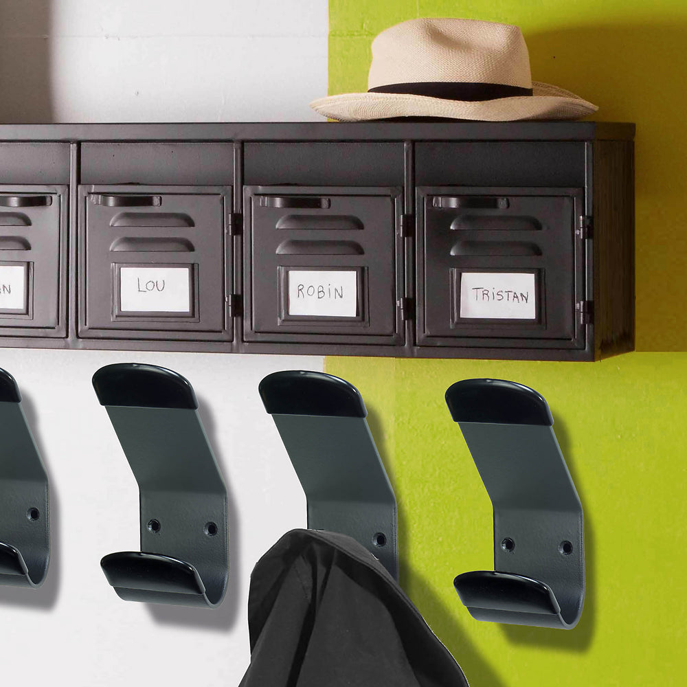 STEELY patère porte manteaux métallique noire