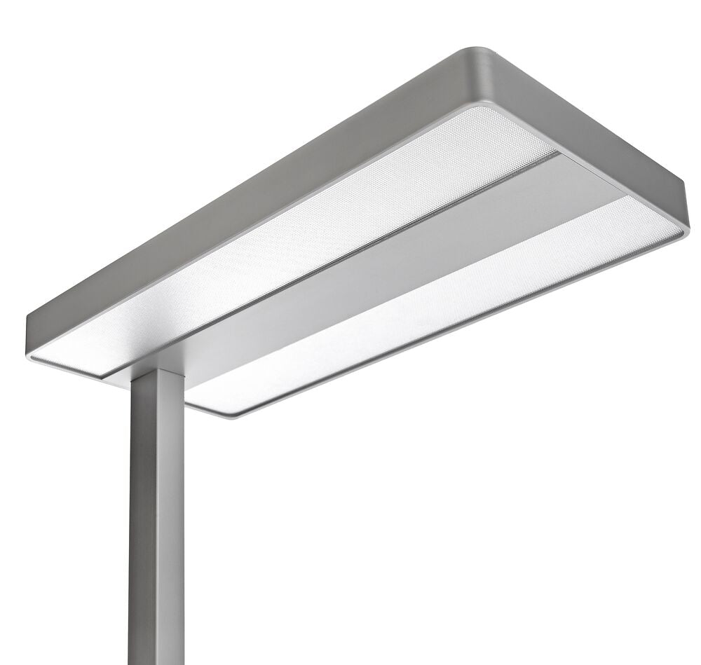 LIXUS lampadaire LED éclairage direct et indirect gris métal