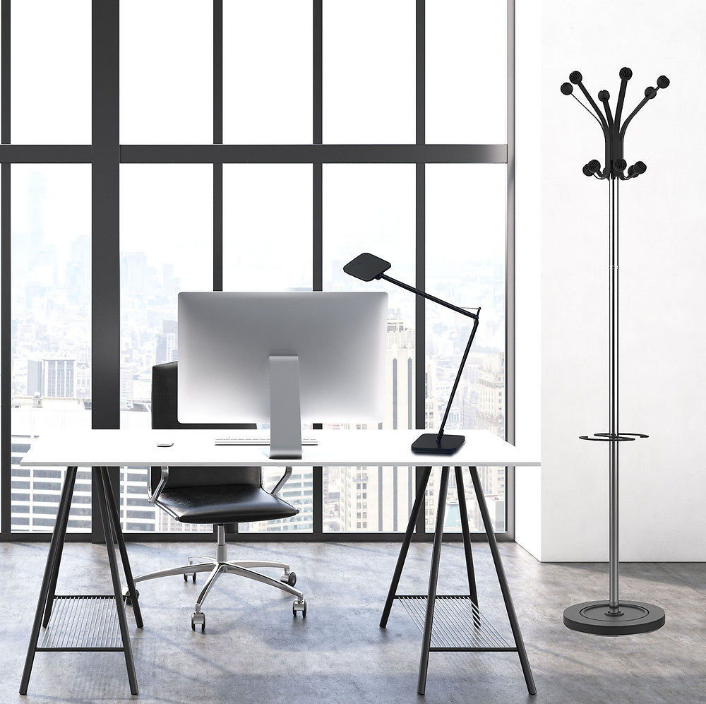 HAKEA porte manteau design chrome/noir