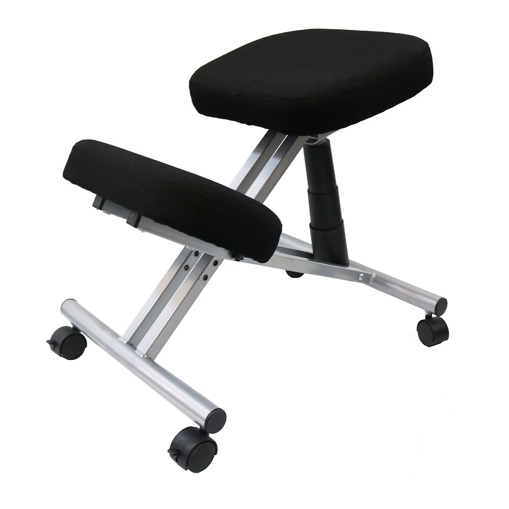 ERGO LEG assise ergonomique noir/gris métal